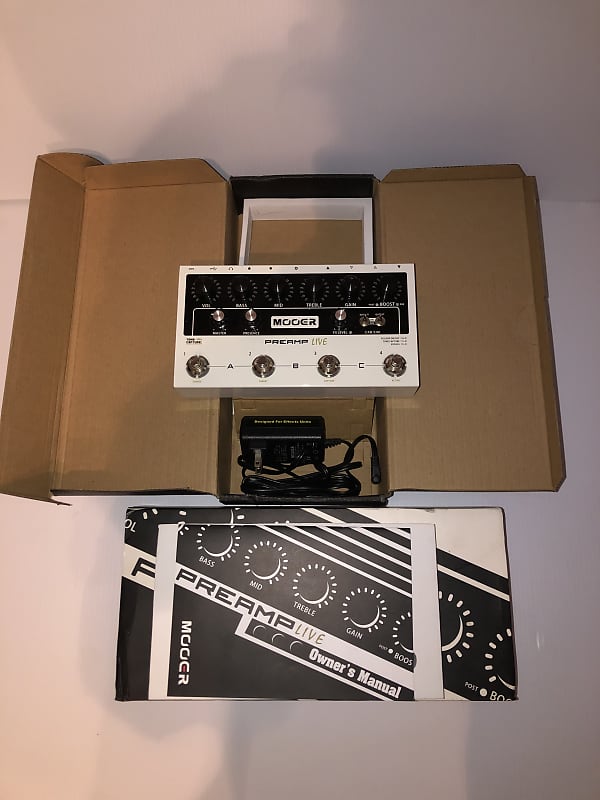 Mooer Preamp LIVE - White non-functioning image 1