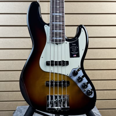 Fender American Ultra Jazz Bass V - Ultraburst w/Rosewood FB & OHSC + PLEK*D #012 image 1