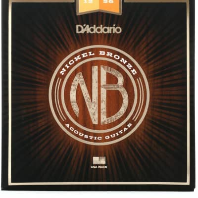 D'Addario Light Top/Medium Bottom Set Acoustic Guitar Strings NB1256 image 1