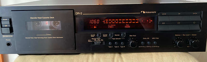 Nakamichi DR-2 Discrete 3 Head Cassette Deck  			