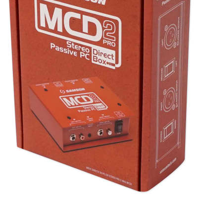 Samson S-Max MCD2 Professional Passive Stereo / Mono Direct DI Box,18Hz–40kHz image 6