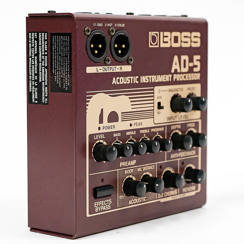 Boss AD-5 Acoustic Instrument Processor | Reverb