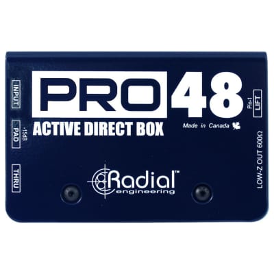 Radial pro48 ダイレクトボックス Radial Pro48 1-channel Active 48v Direct Box | Sweetwater