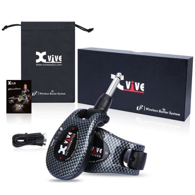XVIVE U2 2.4GHz Guitar Wireless System, Includes 1/4  Transmitter and 1/4  Receiver, Carbon image 2