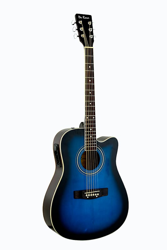 De Rosa GA300CE BLS Dreadnought Cutaway Basswood Top Maple Neck 6 String Acoustic Electric Guitar