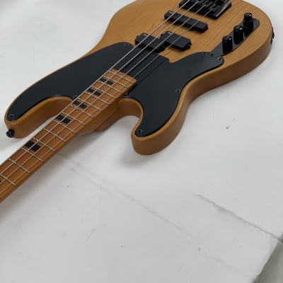 Schecter Model-T Session LH Aged Natural Satin ANS Left-Handed Bass  Model T image 7
