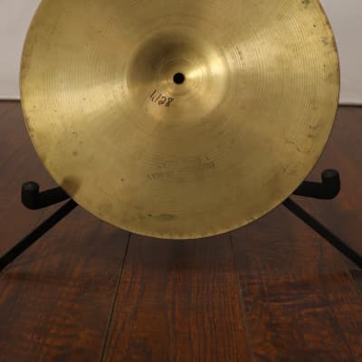 Zildjian 14" New Beat Hi Hat Bottom Cymbal Vintage 1960's 1,128g image 6