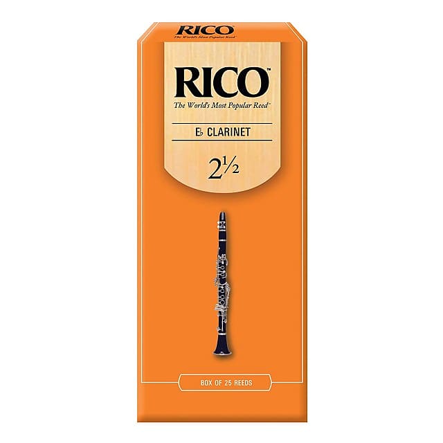 Rico by D'Addario Eb Clarinet Reeds, Strength 2.5, 25-pack image 1