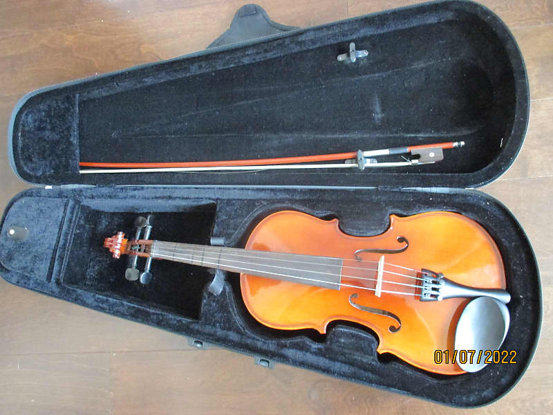 Viola with case and bow, 15