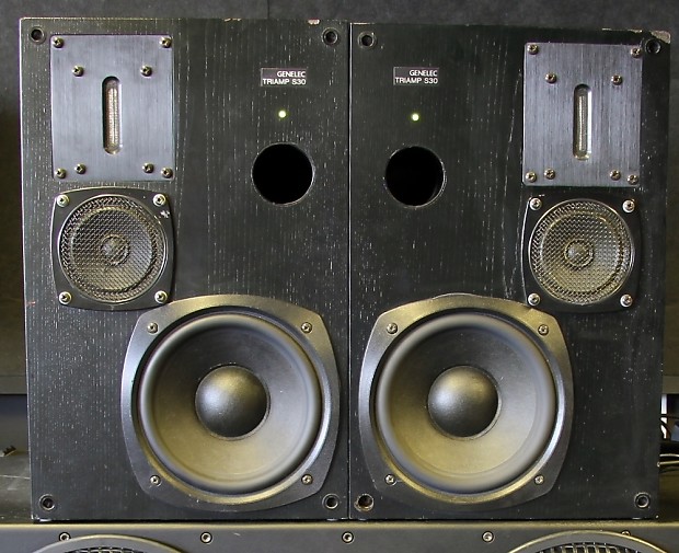 Genelec S30 Active 3 way Studio Monitors with Ribbon Tweeters Reverb