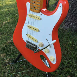 Tokai AST-56 Mid 80's Beautiful Fiesta Red with Flamey V