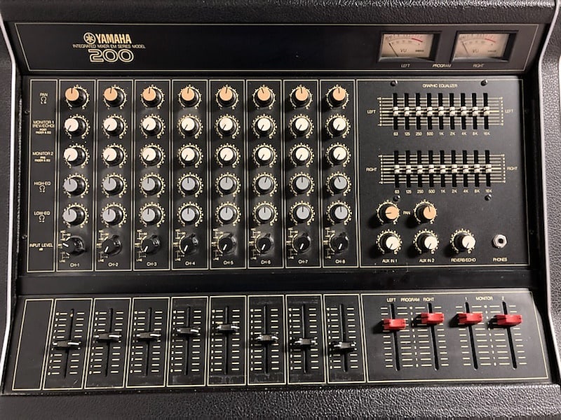 Yamaha EM200 8 channel stereo mixer amplifier 1970's | Reverb Yamaha EM200 8 channel stereo mixer amplifier 1970's | Reverb