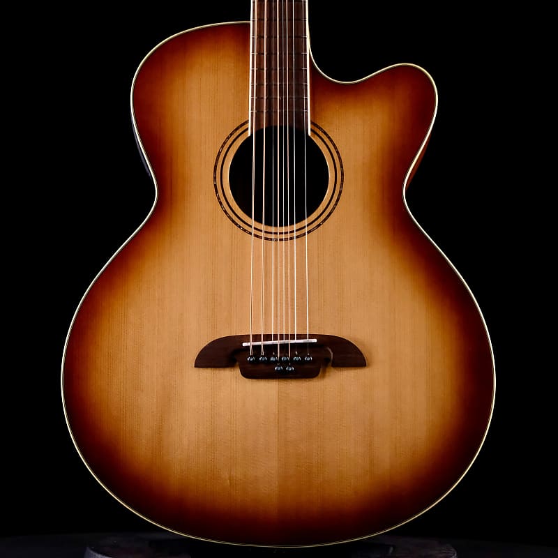 Immagine Alvarez ABT60CE-8SHB Artist 60 8-string Baritone Acoustic-electric Guitar - Shadowburst - 1