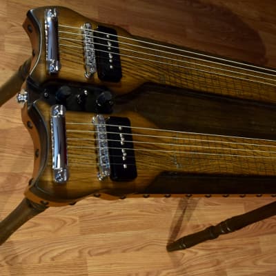 Double Neck - Console Style - Lap Steel Guitar - D / C6 Tuning - Satin Relic Finish - USA Made - Hand Crafted image 18