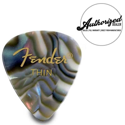 (12 Pack) Fender 351 Celluloid Thin Guitar Picks - Abalone image 2