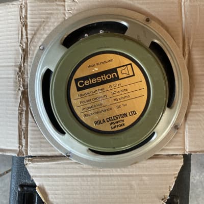 Celestion G12M Pre Rola Pulsonic 1968 Greenback | Reverb