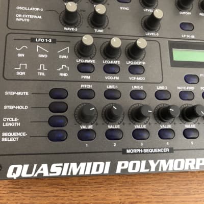 QuasiMIDI PolyMorph - Rare desktop VA synth with seq/fx/audio-in image 6