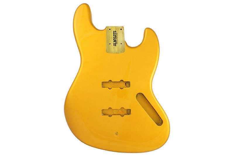 NEW Fender Lic Jazz Bass BODY Allparts Candy Apple Yellow