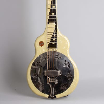 National  Reso-Phonic Model 1033 Hawaiian Resophonic Guitar (1956), ser. #X-58090, original brown hard shell case. image 1