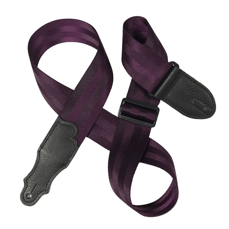 Franklin Strap Aviator Seat Belt Guitar Strap Purple Reverb