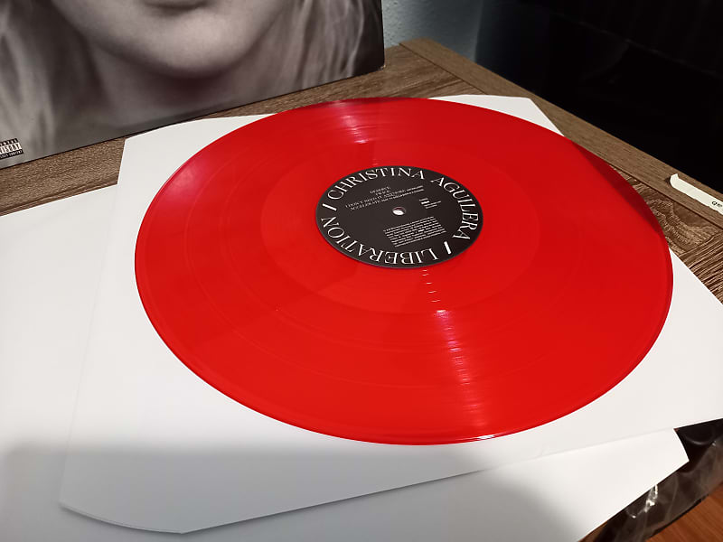 Christina Aguilera top LIBERATION VINYL RECORD LP RED RARE TARGET EXCLUSIVE OOP 150g