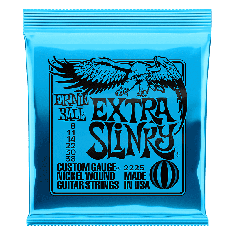 Ernie Ball Extra Slinky Nickel Wound Electric Guitar Strings - 8-38 image 1