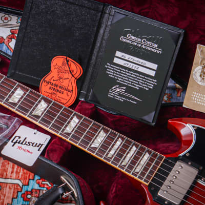 GIBSON USA Custom Shop '61 Les Paul SG VOS Standard Reissue " Faded Cherry + Rosewood" (2006) image 3