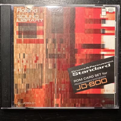 Roland SL-JD80-01 "Drums & Percussion: Standard" ROM Card Set Expansion 1990s - Black / Red