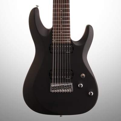 Schecter C-8 Deluxe Electric Guitar, 8-String, Satin Black image 1