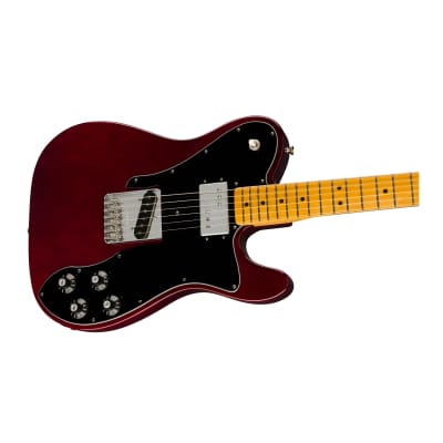 Fender American Vintage II 1977 Telecaster Custom 6-String, Alder Body and Gloss Polyurethane Finish Electric Guitar (Wine, Right-Handed) image 6
