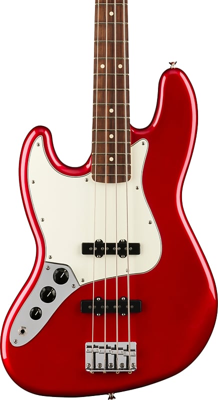 Fender Player Jazz Bass LH Left-Handed Bass, Pau Ferro FB, Candy Apple Red image 1