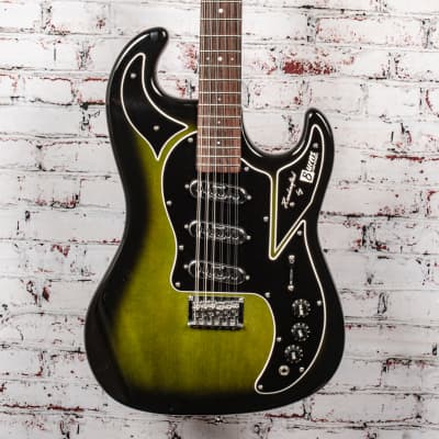 Burns Club Series Double Six 12-String Electric Guitar, Greenburst w/ Case x0062 (USED) image 1
