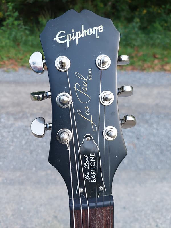 Epiphone Les Paul Standard Baritone Guitar Iron Cross