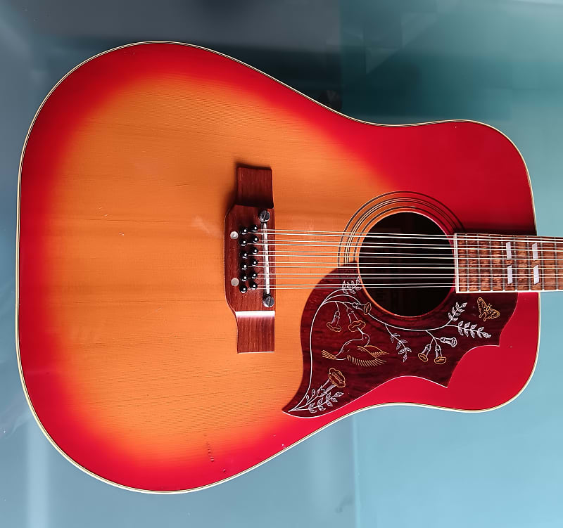 Kiso Suzuki 12 string hummingbird electric acoustic 1970's