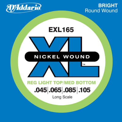 D'Addario Nickel Wound Electric Bass Strings - Custom Light - Long Scale  45-65-85-105 image 1