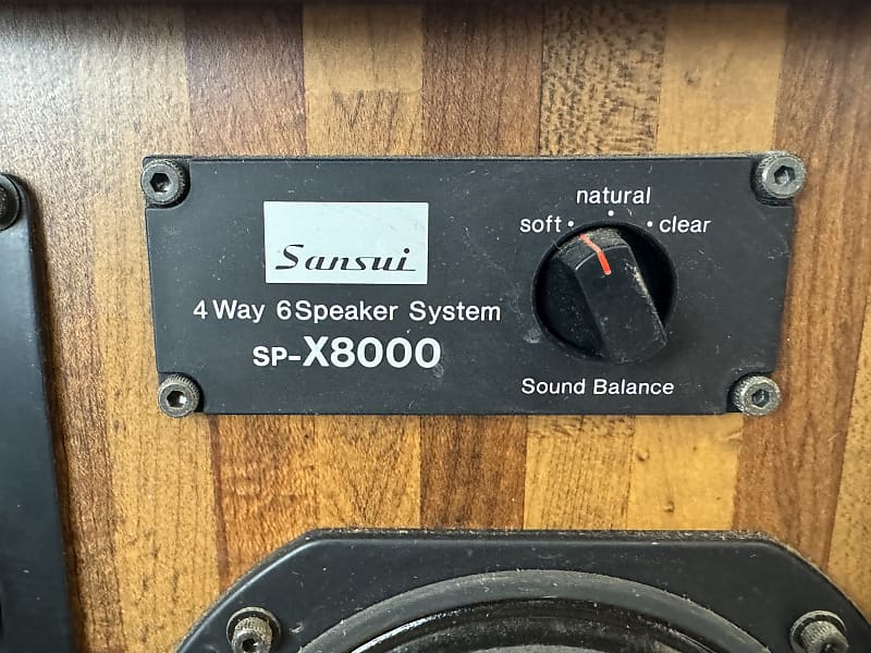 Vintage Sansui SP-X8000 Speakers System 250 Watts/ 8 Ohms Work 