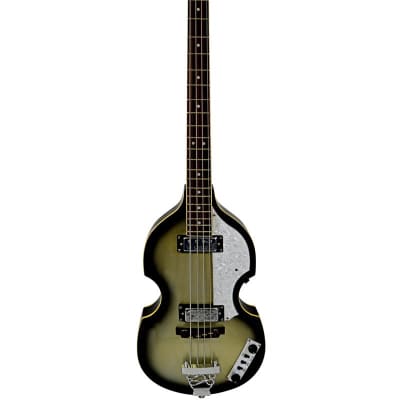 De Rosa Hollow Body Violin Beatles Electric Bass GB-BB2-SLB Silver Burst for sale