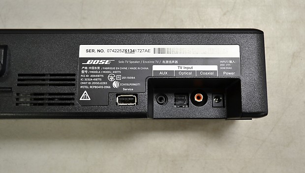 Bose Solo TV Soundbar 418775 with Remote | Reverb