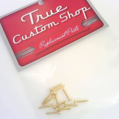 True Custom Shop® 1/2" Gold Short Humbucker Mounting Ring Screws for Gibson image 2