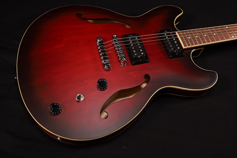 Ibanez AS53SRF AS Artcore Semi-hollow Electric Guitar - Sunburst Red Flat 382 image 1
