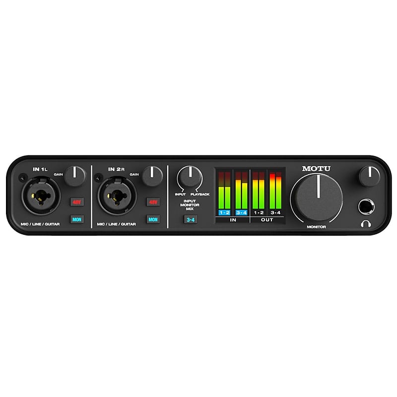 MOTU M4 Audio Studio Recording Interface, 192kHz, USB-C, 2 Input - 4 Output image 1