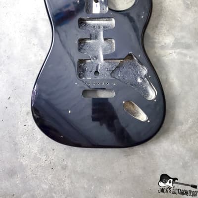 Unknown S-Style Guitar Body #1 (1990s, Black) image 16