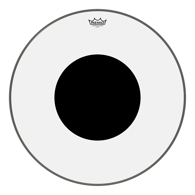 Remo 26" Controlled Sound Clear Bass Drumhead w/Top Black Dot image 1