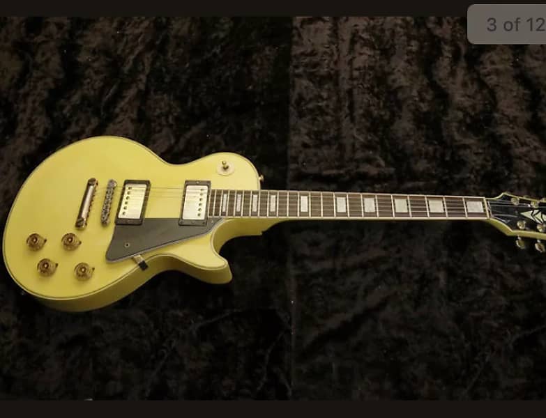 Greco Randy Rhoads RR55 Custom Les Paul 1985 Yellow/Ivory