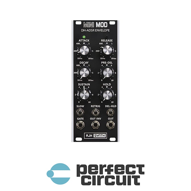 AJH Synth MiniMod DH-ADSR Envelope (Black) | Reverb Canada