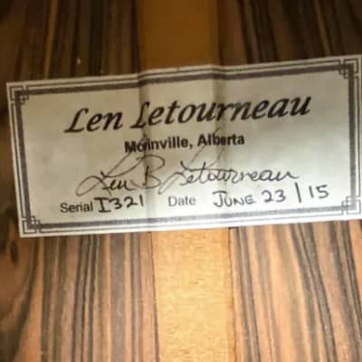 Len Letourneau  2015 Canadian Made Classical -Excellent Condition Used 2015 image 8