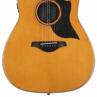 Yamaha A5R ARE Dreadnought Cutaway Acoustic Electric Guitar  - Vintage Natural image 2