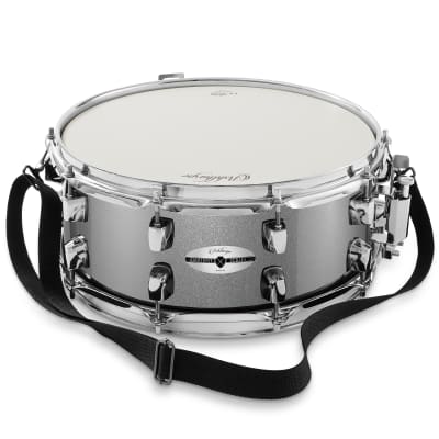 Snare Drum Set w/ Remo Head, Silver - Beginner Student Kit, Bag, Stand image 2
