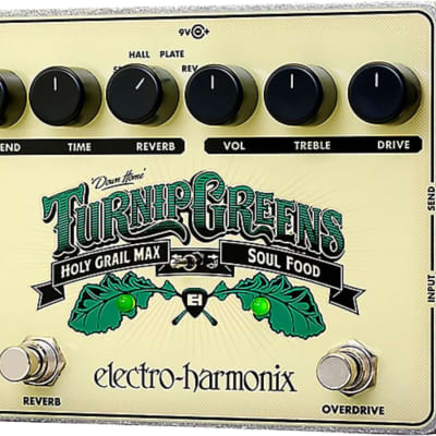 新品 未使用 Electro-Harmonix Turnip Greens Electro-Harmonix Turnip Greens Overdrive / Reverb Pedal