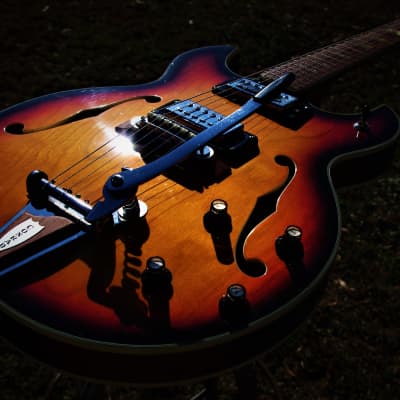 Conrad 40080 Barney Kessel 1973 Sunburst.  Made in Japan. Incredible. Rare. Excellent  Kasuga Guitar image 13